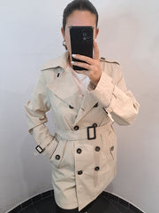 Trench foderato beige