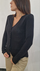 Camica in cotone con bottoncini