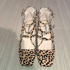 Ballerina leopardata con tacco