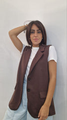 Gilet con bottoni