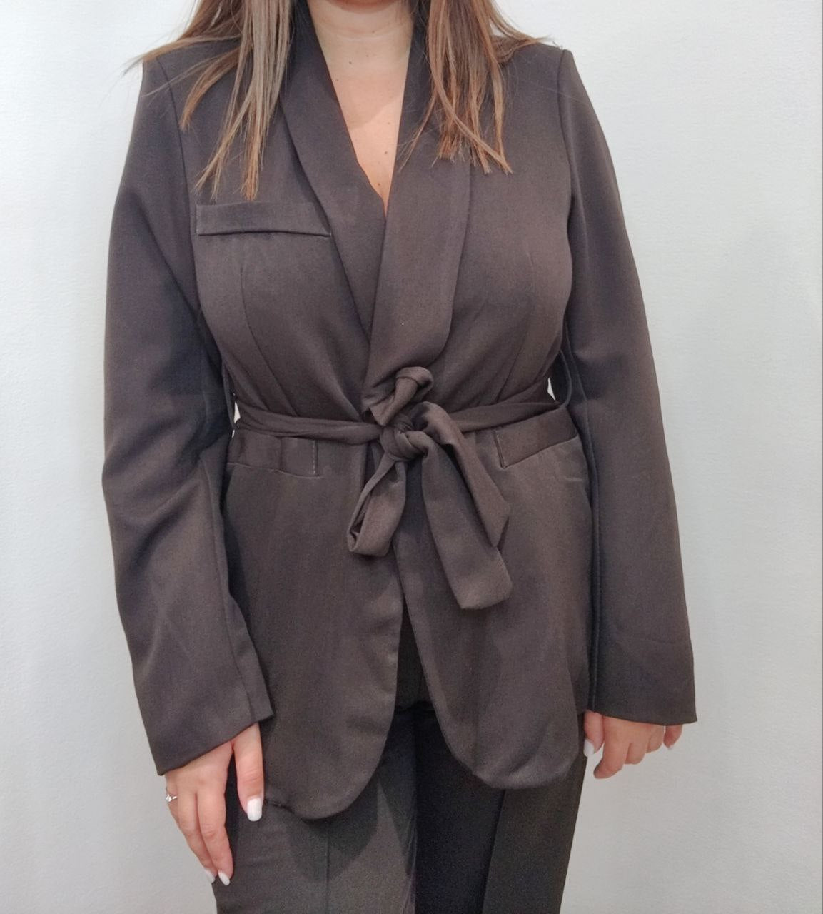 Tailleur cioccolato