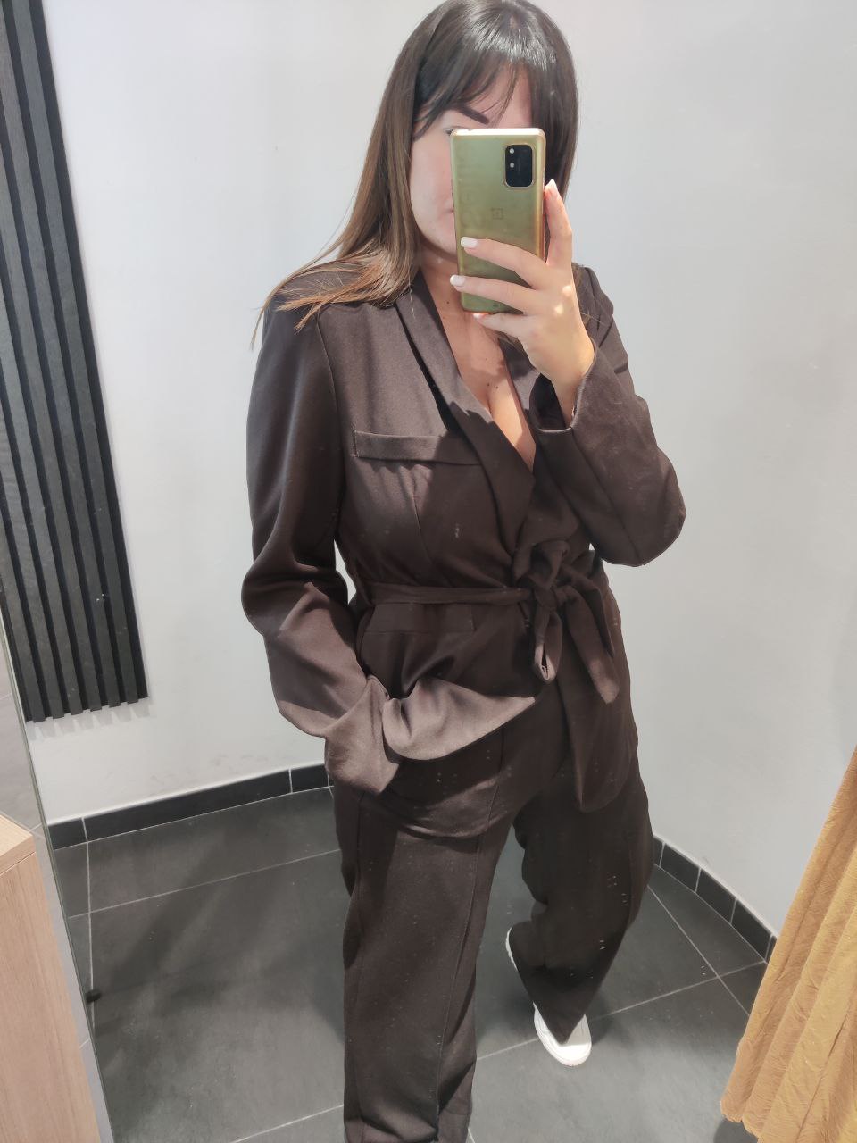Tailleur cioccolato
