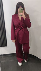 Tailleur bordeaux