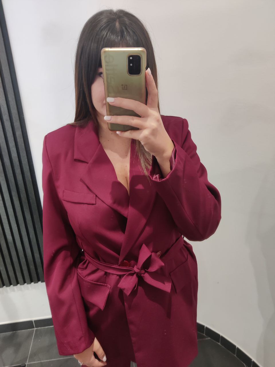 Tailleur bordeaux
