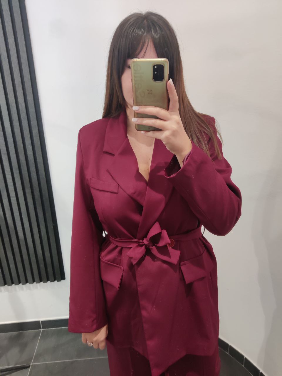 Tailleur bordeaux