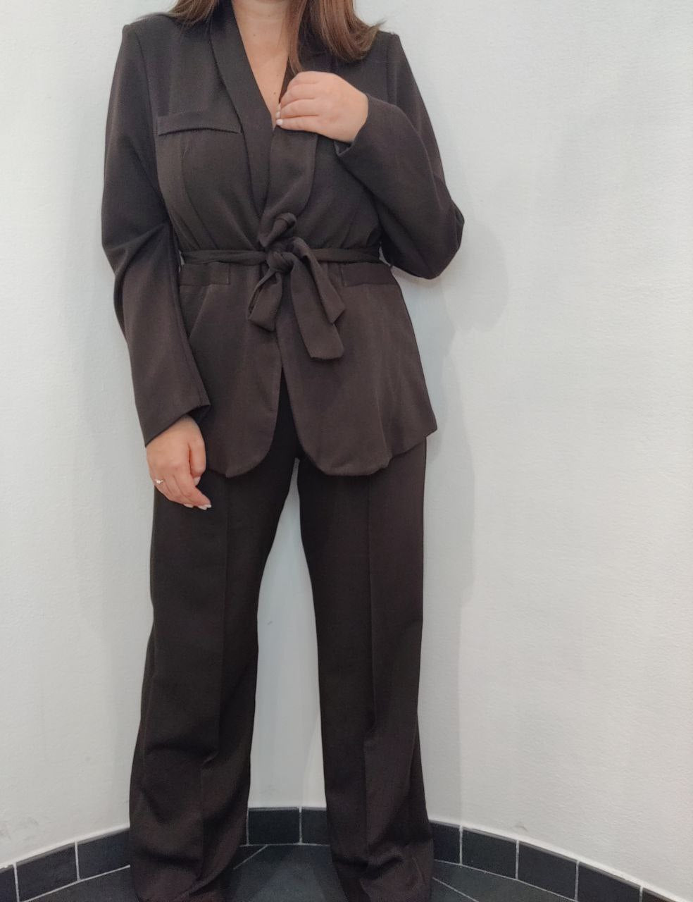 Tailleur cioccolato