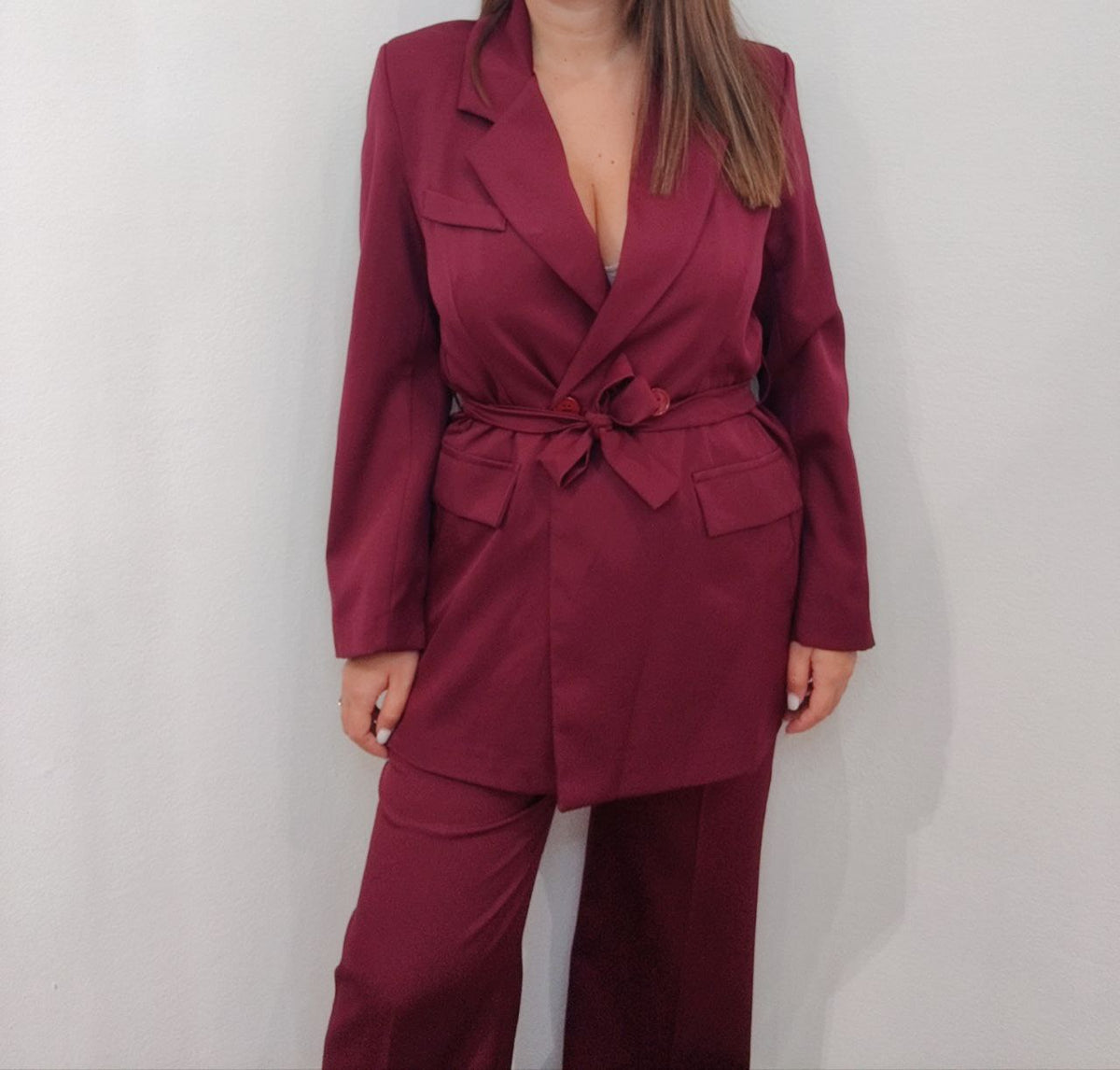 Tailleur bordeaux