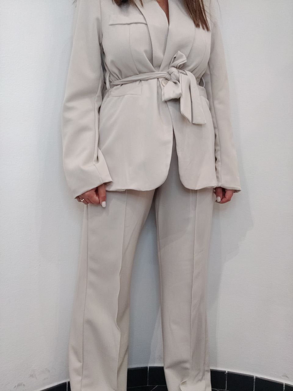 Tailleur beige